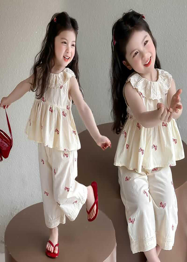 Butterfly Print Frowk And Trouser